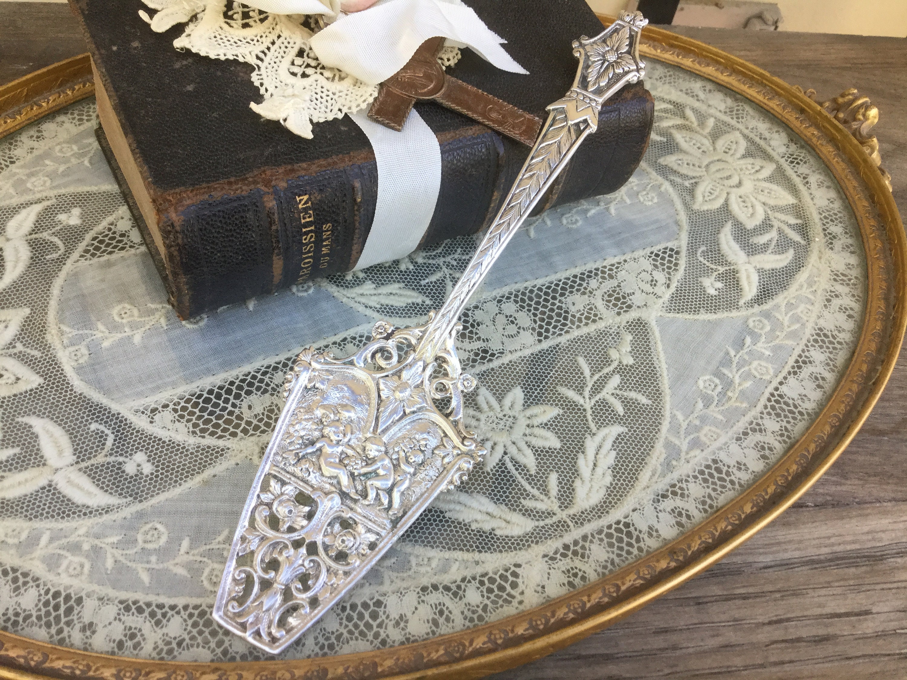 Antique Sterling Silver Bon Bon Spoon Spoon for High Tea Etsy