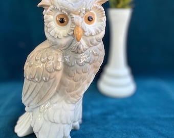 Handbemalte Porzellanfigur Eule Nao von Lladró