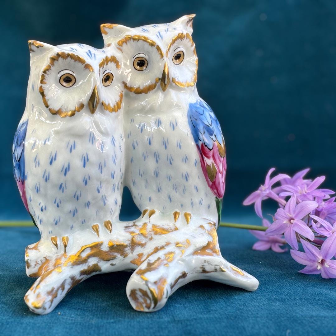陶器のフクロウの置物 - Etsy 日本