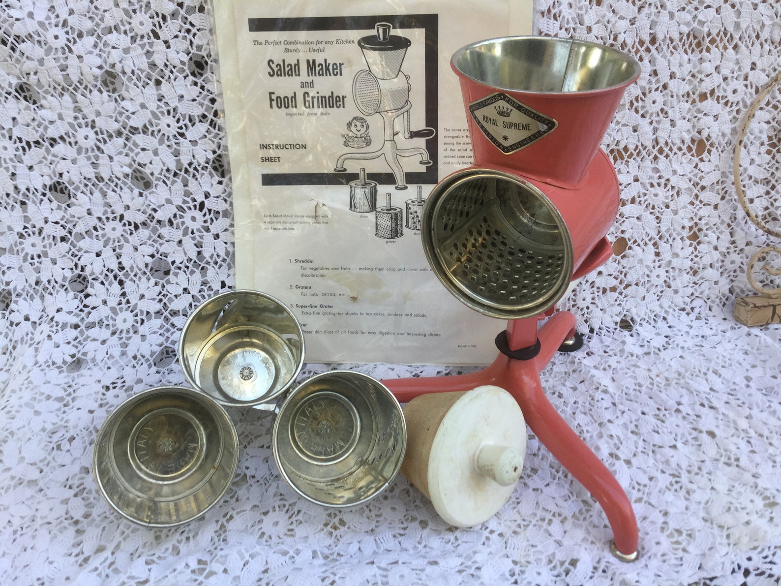Mid Century Modern Salad Maker and Food Grinder Made in Etsy