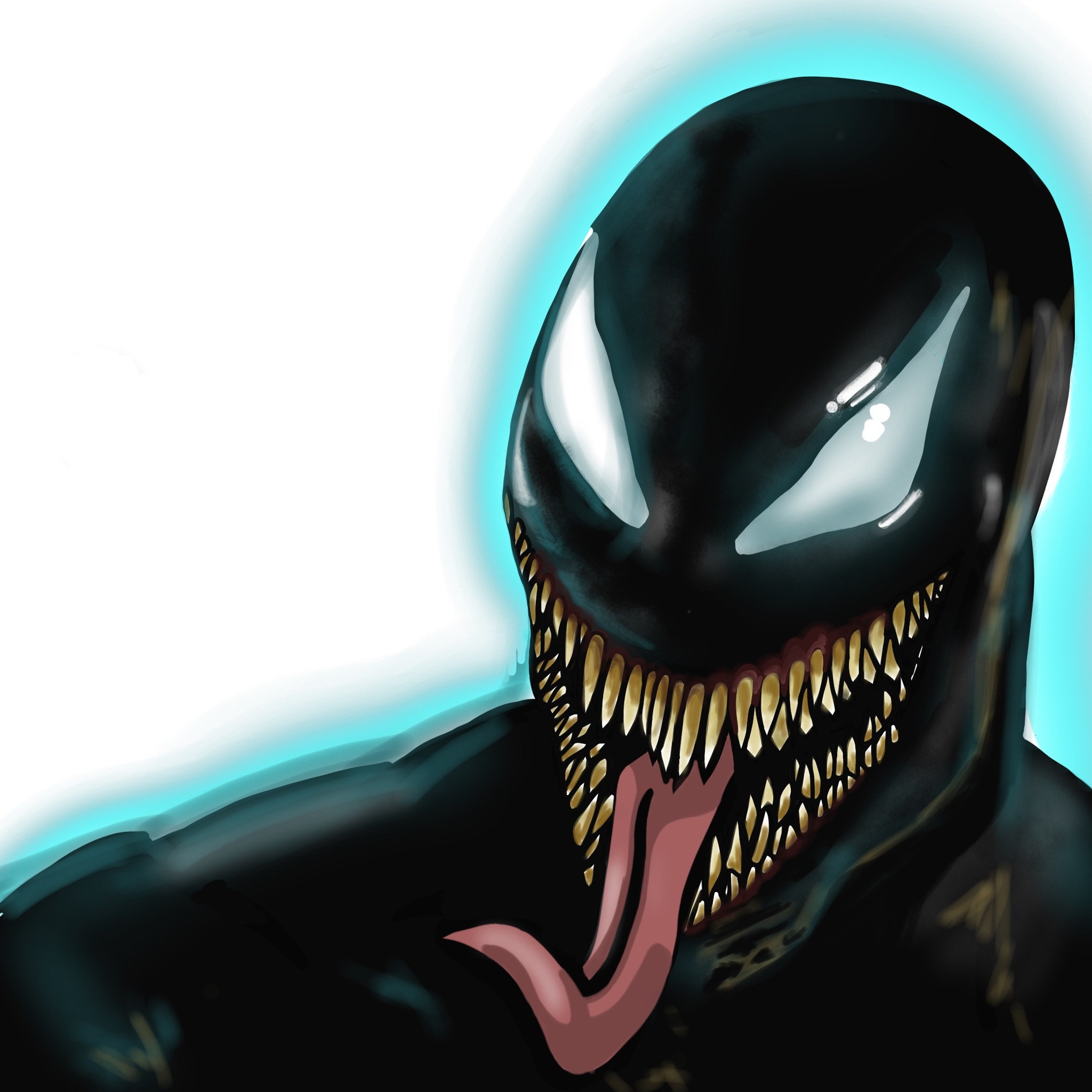 Venom Sticker Round Venom Sticker Holographic - Etsy