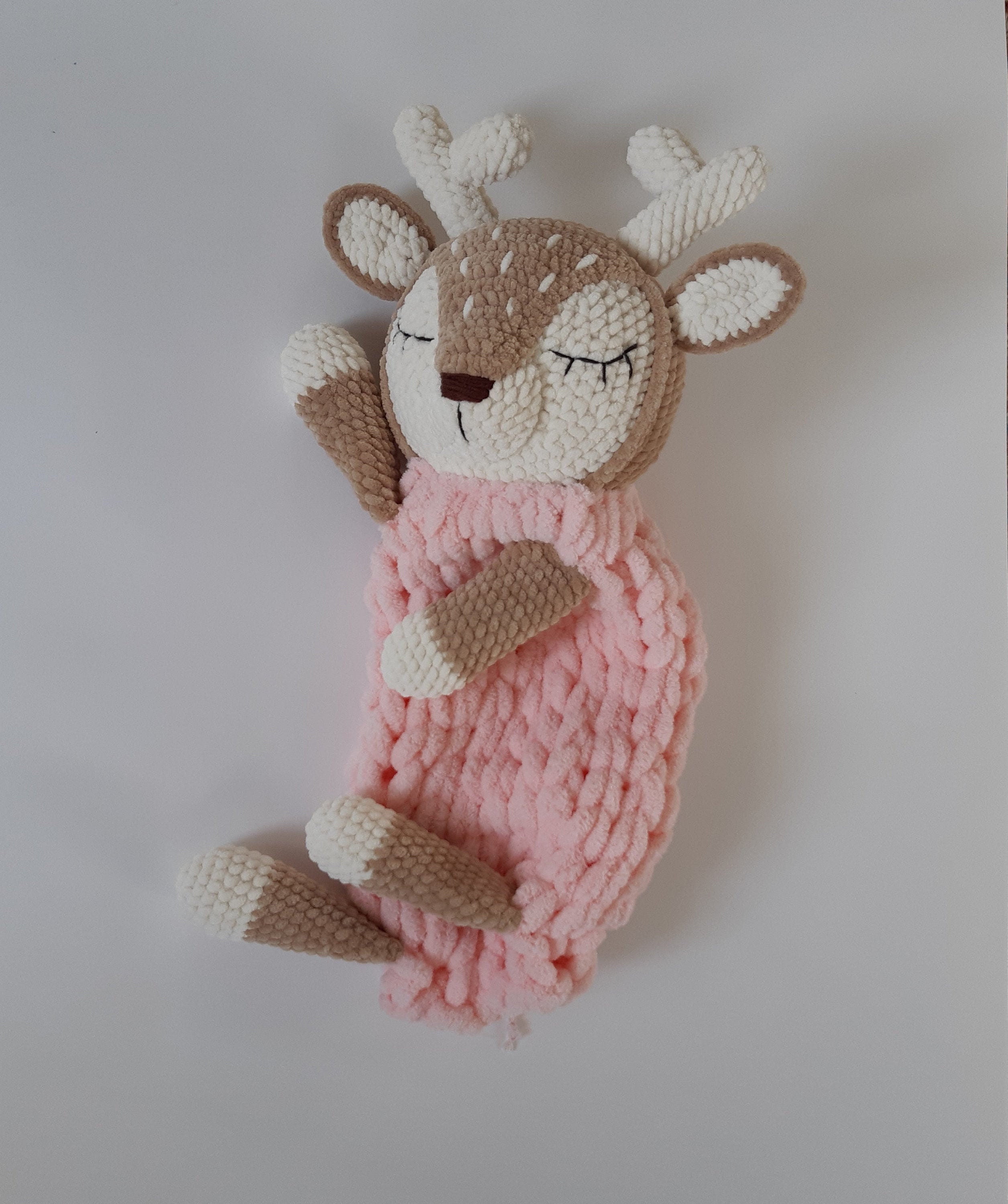 Pajama Keeper toy handmade knitted toy fawn Etsy
