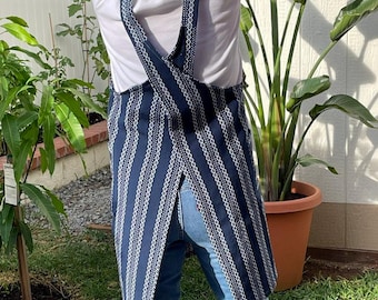 Japanese style Crossback Apron for women/ Cotton  Crossback Apron with pockets/ Handmade Cotton Crossback apron/Free shipping