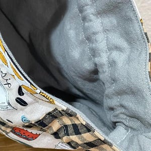 Handmade Patchwork Drawstring Bag, Lined Drawstring. image 10