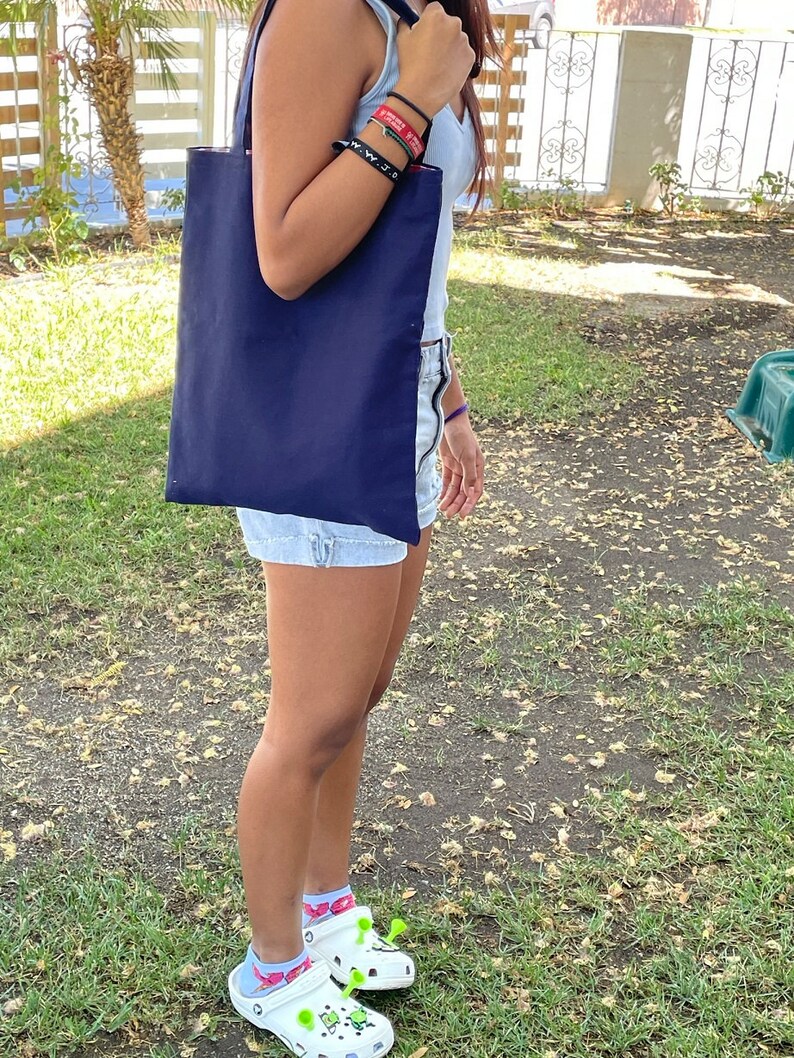 Canvas Tote Bag / Tote Bag for School / Library Tote Bag/all Purposes