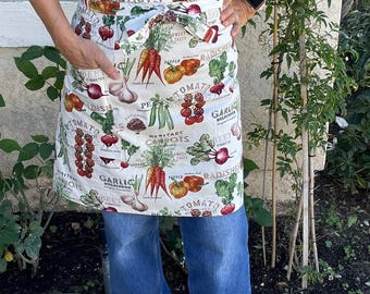 Japanese style Half Apron/ Cotton Half Apron