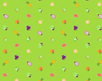 Forbidden Fruit Snacks in Kiwi from Daydreamer by Tula Pink for FreeSpirit Fabrics | PWTP175.KIWI