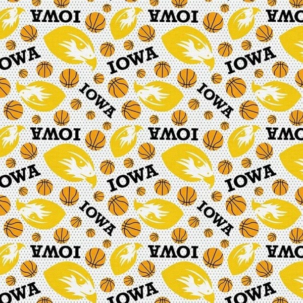 Iowa Toss - Courtside with Clark - Basketball - Paintbrush Studios - sold by the half yard