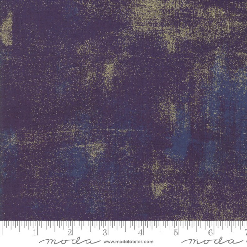 sold by the half yard Eggplant Metallic Grunge by BasicGrey for Moda Fabrics