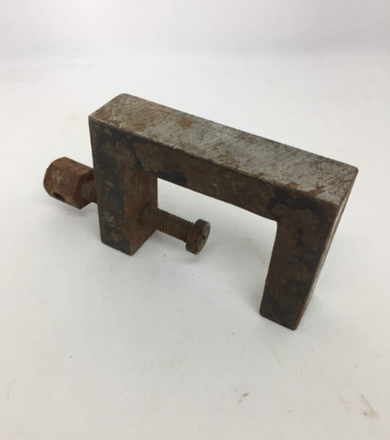Vintage Soviet Iron Clamp Antique Clamp Rustic Workbench Etsy