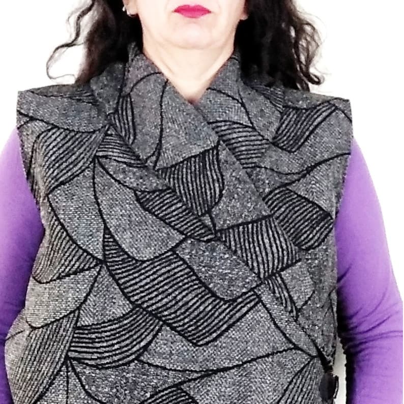 Vest Coat Pattern Plus Size Pattern Vest Sewing Pattern Etsy