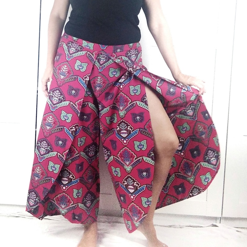 Tulipwrap Pants Wrap Pants Pattern PDF Sewing Pattern Plus Etsy