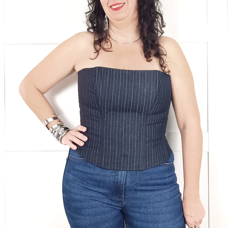 Plus Size Corset Sewing Pattern | Digital PDF Pattern | Strapless ...