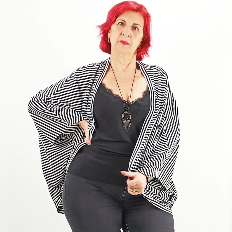 Cocoon Cardigan Sewing Pattern, Cocoon Coat Pattern, Plus Size Pattern, PDF Pattern, Cocoon Jacket, Instant Downloads, Digital Pattern PDF image 3