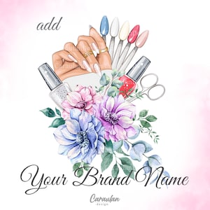Nail Tech Logo-Design, MANICURE Logo, Nail Logo PNG, Nail Tech Logo, Nagelstudio, Nagel Planer Clipart, Hände mit den Nägeln, Nagel Künstler Logo
