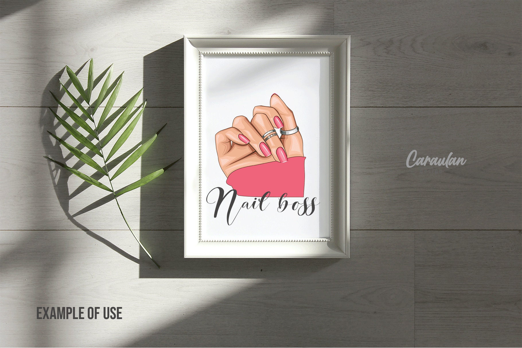 Nails Clipart Nail Tech Logo Nail Salon Clipart (Download Now) - Etsy