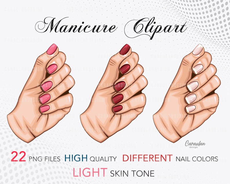 Nails Clipart Nail Tech Logo Nail Salon Clipart Nail Hand - Etsy