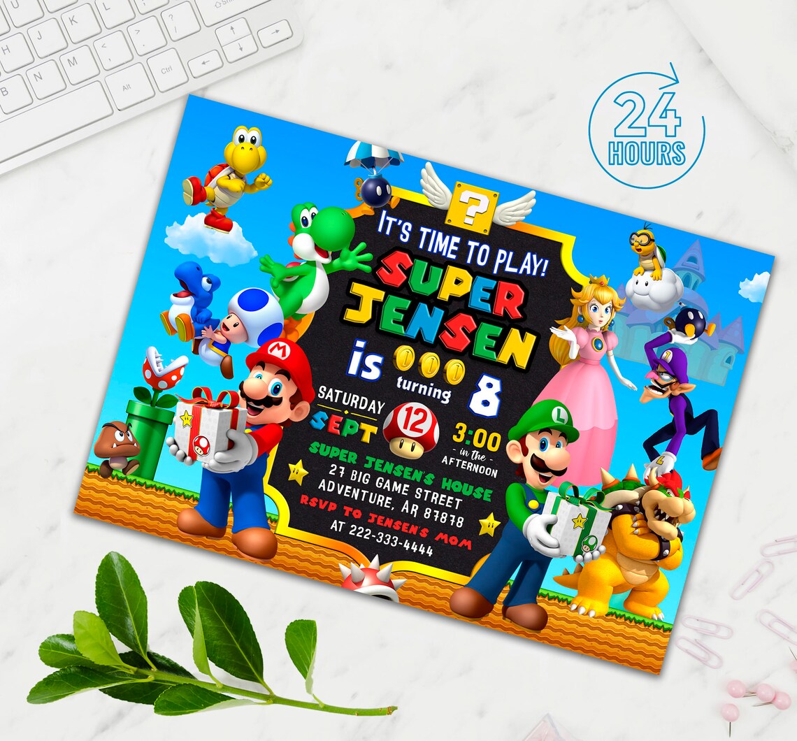 Boy Birthday Invitation Boy Birthday Party Invitation Etsy