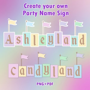 DIY Disneyland Party Name Sign, Customize Disneyland Alphabet, Disneyland Party Decoration, Birthday Logo Mouse Theme Park, Digital sign