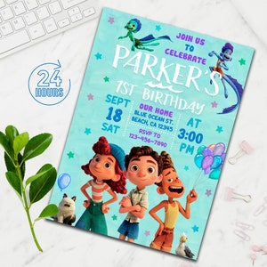 Luca Invitation, Luca Birthday Invitation, Luca Birthday Party Invitation, Luca Birthday Invite, Any Age, Luca, Digital, Printable