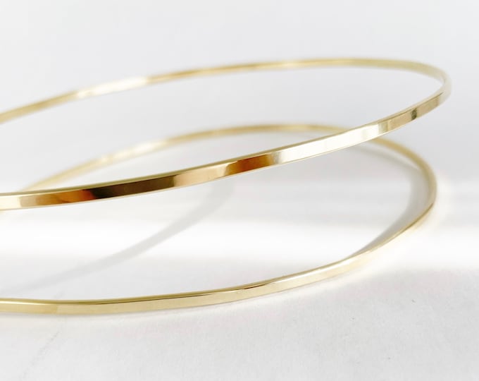 Sleek Double Headband in Jeweler's Brass