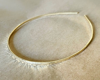 Elegant Thin Copper or Brass Adjustable Headband for Adults and Children