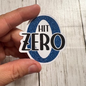 Cheer sticker, hit zero, cheerleader, all star, sideline, cheer coach gift, stocking stuffer, decal, team gift, competition, good luck gift