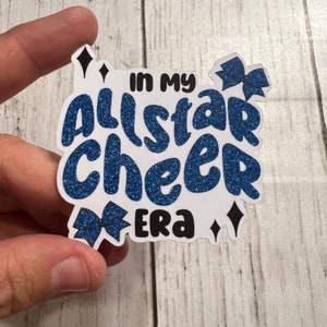 Allstar Cheer Era Vinyl Sticker: Groovy Wavy Text