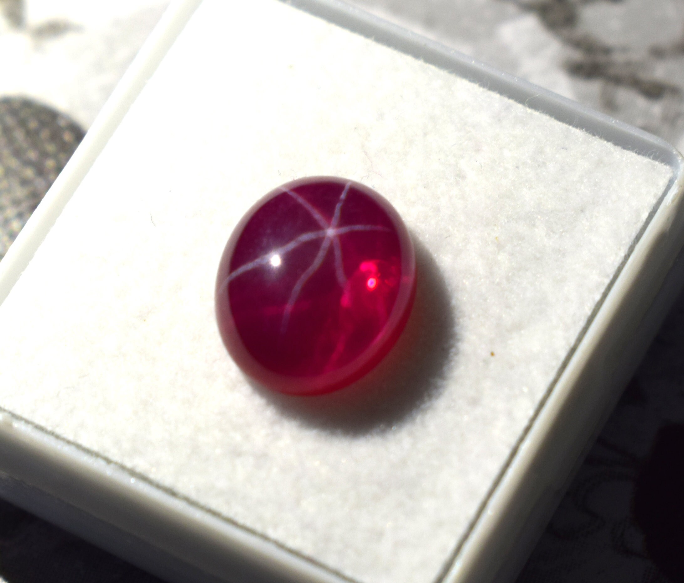 Star shop cut ruby