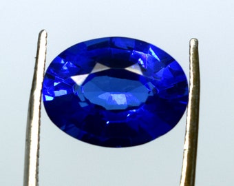 Amazing Natural Sapphire Blue Ring Size Natural Blue Sapphire From Ceylon 9.30 Cts Earth Mined Unheated Faceted Oval Cut Loose Gemstone