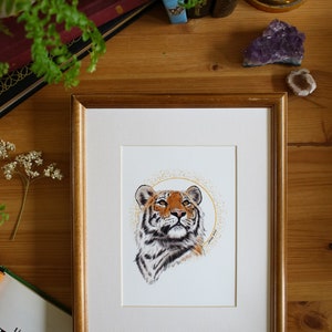 Tiger // 5x7 / 8x10, Art Print, Big Cat Lover, Gift for Tiger Lover, Cat Gift, Jungle Home Decor, Jungle Wall Art
