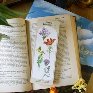 Prairie Wildflowers // Bookmark, Flower Lover Gift, Florals, Geek Gift, Nature Bookmark, Cottage Core, Wildflower lover, Book Lover Gift