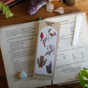 Backyard Birds // Bookmark, Bird Lover Gift, Birding, Geek Gift, Nature Bookmark