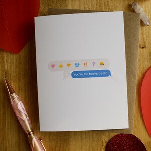 PETIT Vous êtes le meilleur de tous les temps ! // Carte de voeux 4 x 5 / Carte de voeux vierge / Carte de Saint-Valentin / Jolie carte / Cadeau de la Saint-Valentin