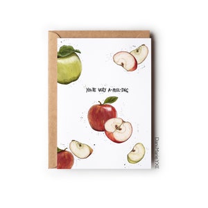 You’re Very A-Peeling // Carte 5x7 // Carte de vœux // Carte vierge // Drôle
