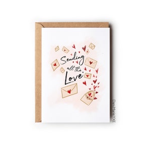 Envoi d’amour // Carte de vœux 5x7, Carte de vœux vierge, Carte d’amitié, Carte de famille, Carte de vœux d’envoi d’amour