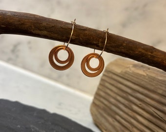 Pendientes de cobre Gertrud pequeños