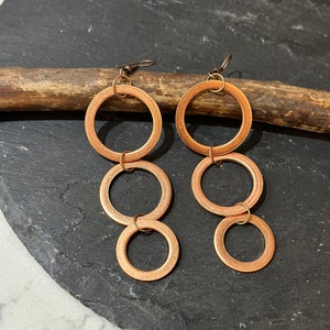 Boucles d&#39;oreilles en cuivre Astrid