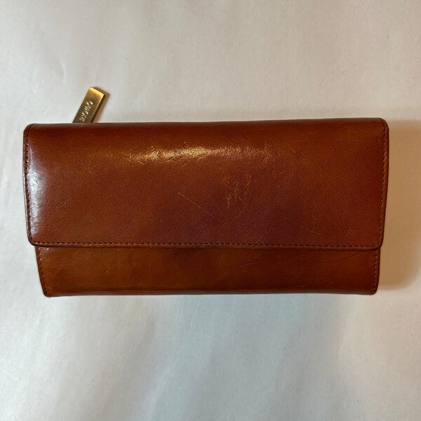 HOBO Ardor Leather Continental Wallet -  Truffle Vintage Hide - gorgeous supple hand - Estate Find in Excellent Condition - RARE