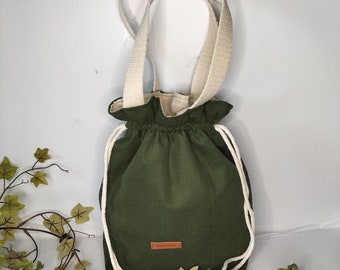 Handmade corduroy bag. Corduroy bag. Winter bag. Craft bag. Lunch bag. Mothers day.