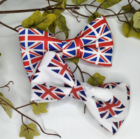 Dog Bow Tie. Union Jack Dogs Bow Tie. Dog Bow Tie. Handmade Etsy UK