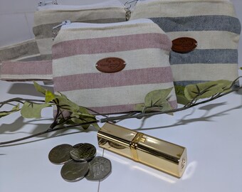 Coin purse. Zipped pouch. Small pouch.Handmade