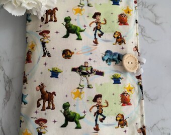 Baby wallet. Nappy clutch. Nappy pouch. Toy story fabric.Wetwipe pouch