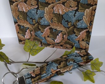 Blue badge holder. Blue badge parking wallet. Disabled badge holder. William Morris fabric. Disabled badge protector. Matching fob.Handmade
