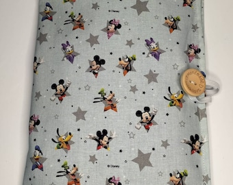 Baby wallet. Nappy clutch. Nappy pouch. Mickey fabric.Wetwipe pouch