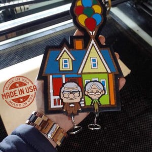 Keyholder Up House Keychain Carl Ellie Balloon Home  Housewarming New Homeowner Gift Balloon Anniversary Disney UP House Entryway Organizer