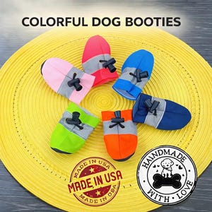Reflective Dog Boots: USA Made, Lightweight, Comfortable & Protective Dog Shoes All-Weather Paw Protection, Set of 4 present gift