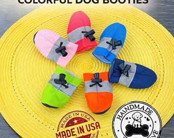 Reflective Dog Boots: USA Made, Lightweight, Comfortable & Protective Dog Shoes All-Weather Paw Protection, Set of 4 present gift