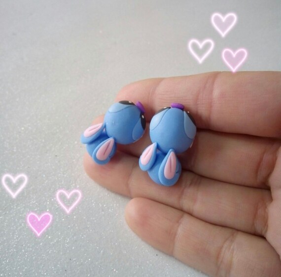 Lilo Stitch Earrings Polymer Clay Handmade Earrings Stitch Bite