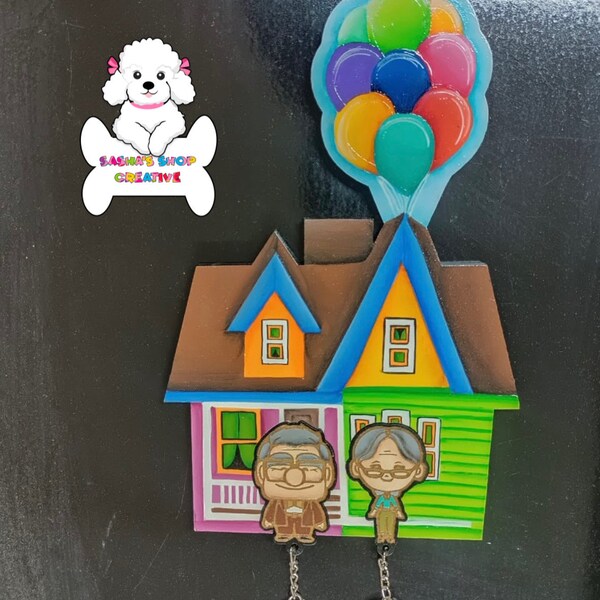 Up Movie Couple Keychain Etsy